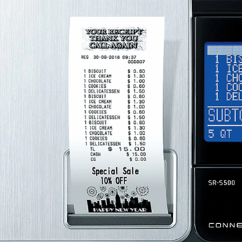 Casio SRS500 Silver Cash Register Till