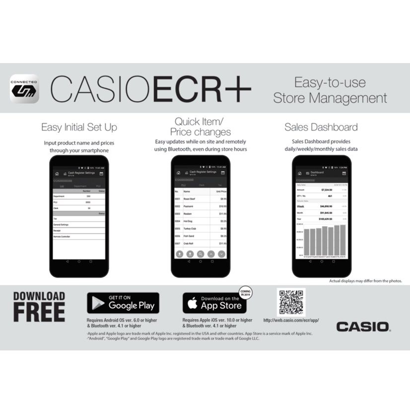 Casio SRS500 Silver Cash Register Till