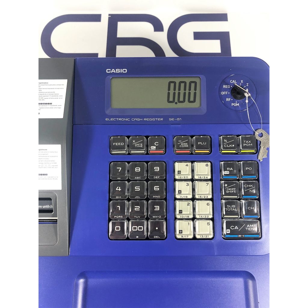 Casio SEG1 Blue Cash Register Till