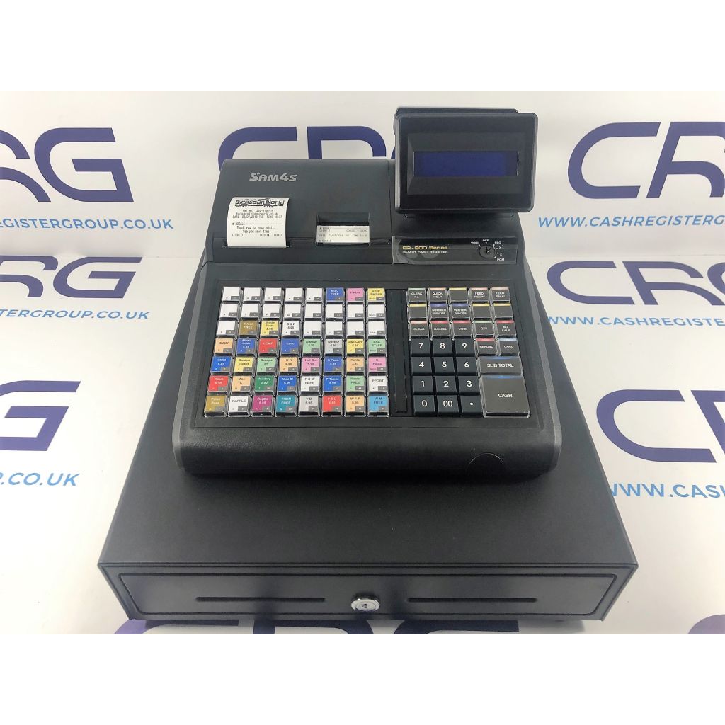 Seconds Sam4s Cash Register Till ER945 Raised Keyboard 2 Printers A GRADE RETURN