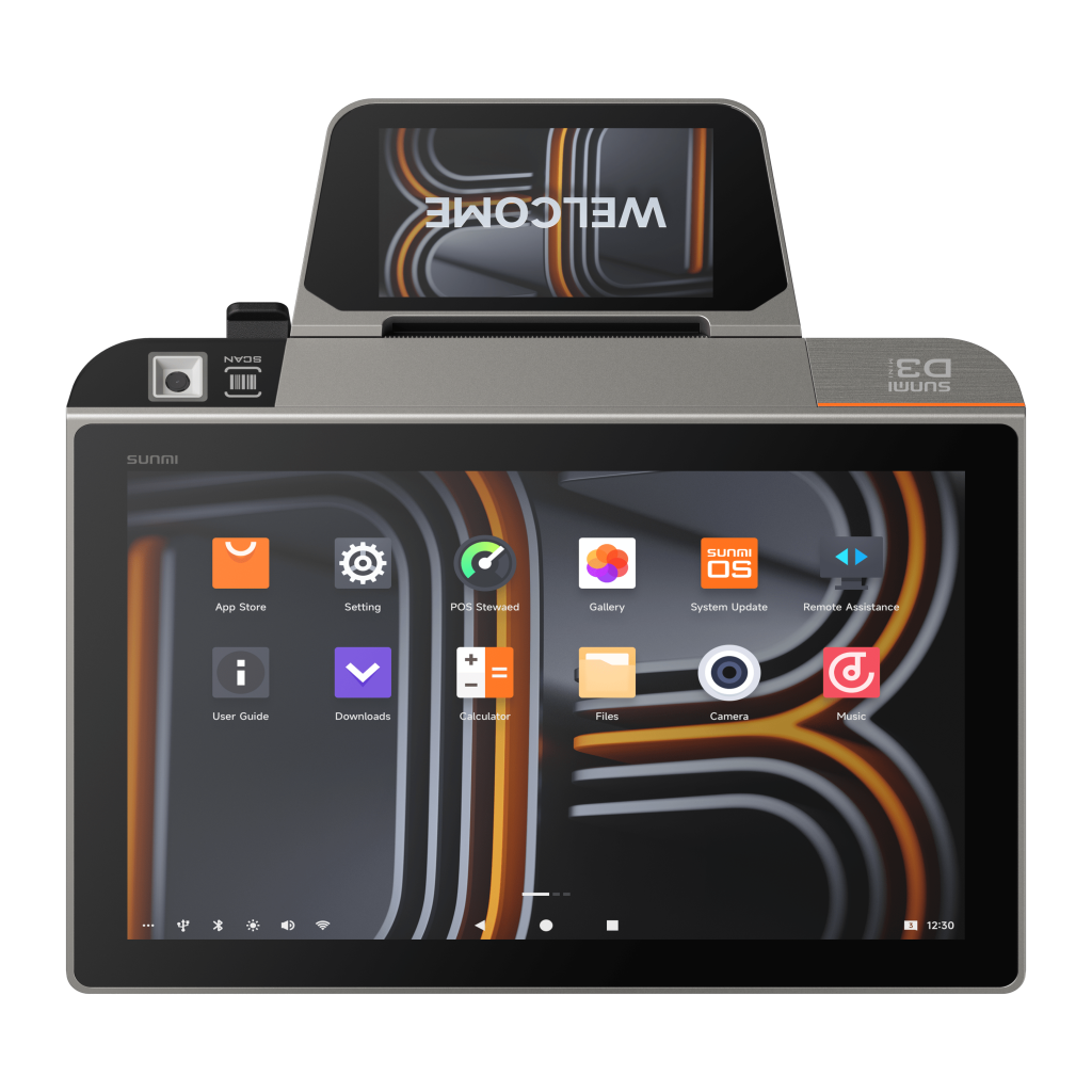 SUNMI D3-3 MINI EPOS Terminal With 80mm Printer