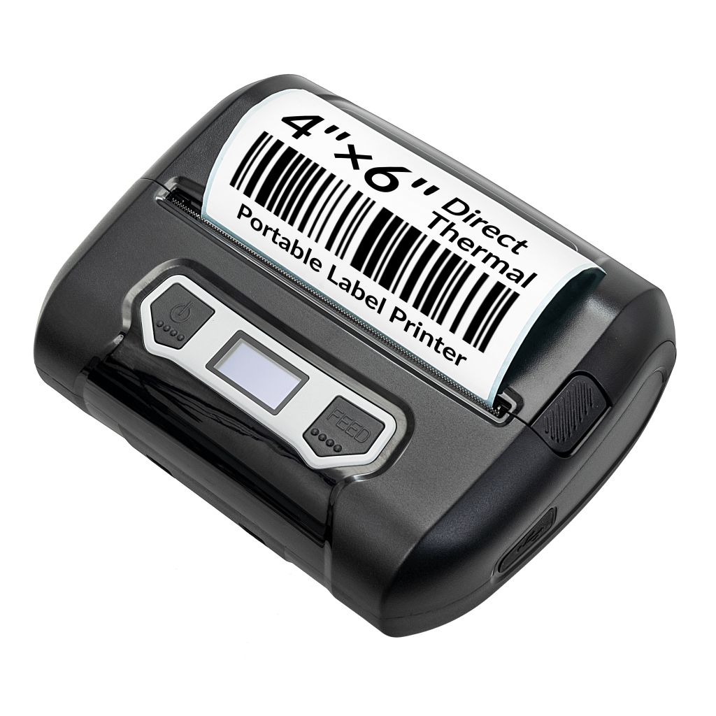Xprinter P442B 4" Thermal Mobile Receipt and Label Printer (USB / BT)