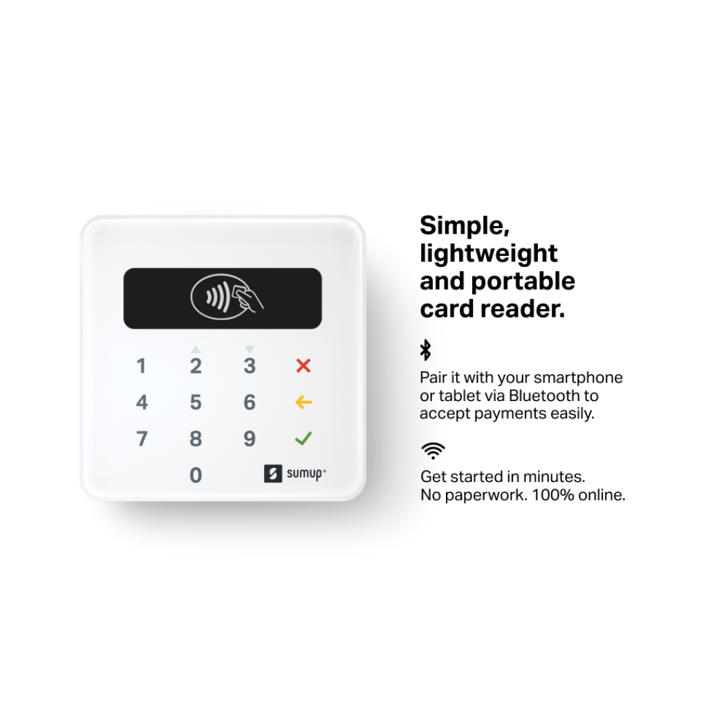 SumUp Air Card Reader Machine and Payment Terminal