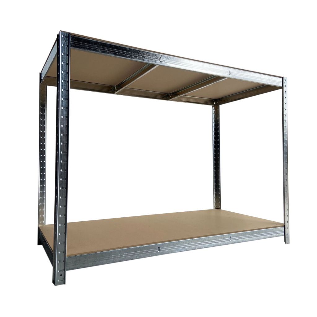 Galvanised Garage Workbench | 900h X 1200w X 600d Mm | 175kg UDL | 2 Levels