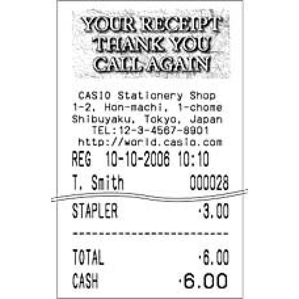 Casio TE-100 Cash Register