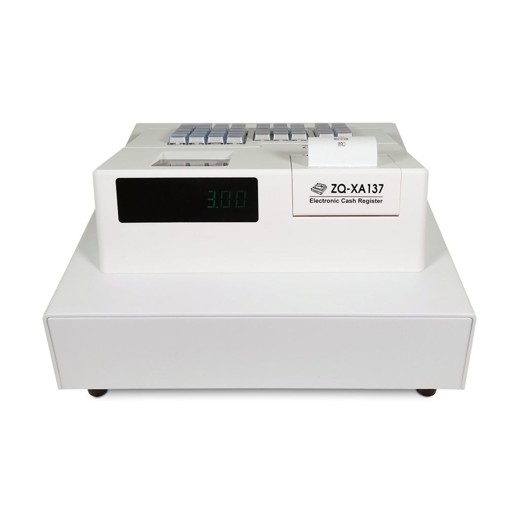 XA137 Basic Cash Register Till White