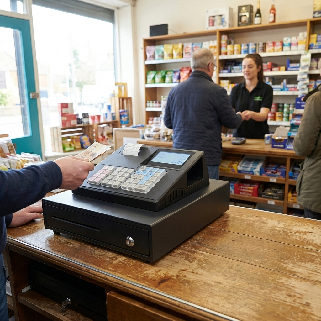 XA138 Basic Cash Register Till Black
