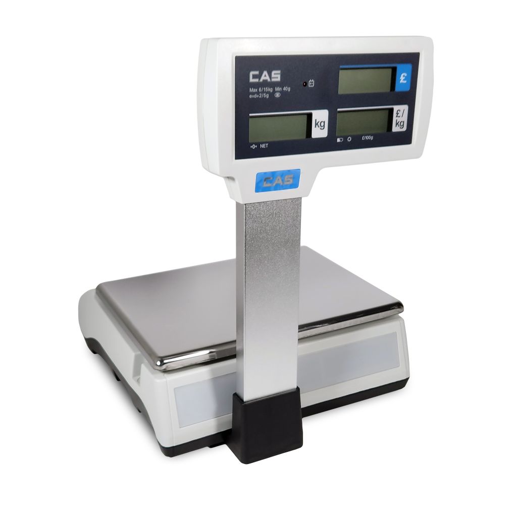 CAS ER Plus 15kg Flat Plate Weighing Scale With Pole