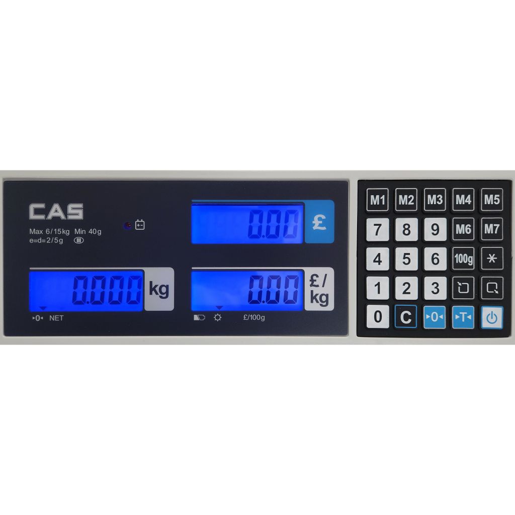 CAS ER Plus 30kg Flat Plate Weighing Scale