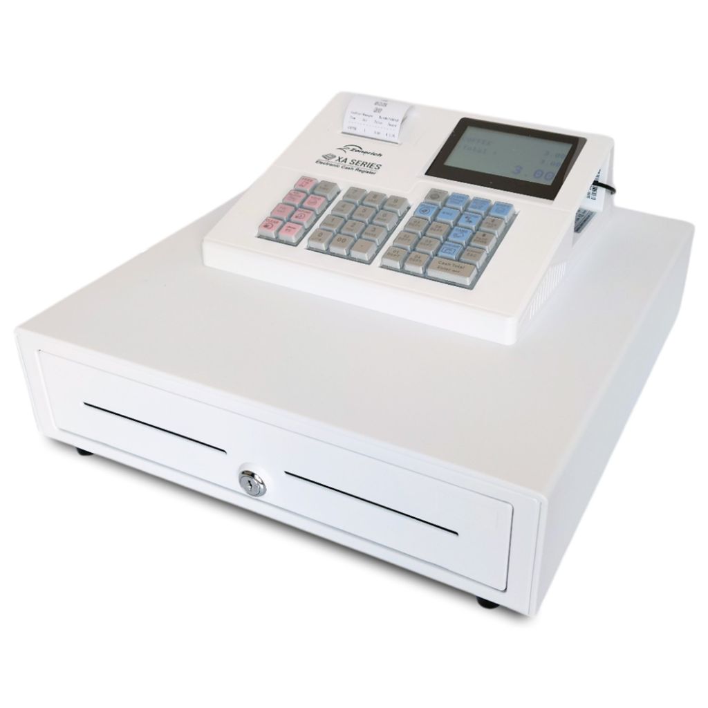 XA138 Basic Cash Register Till White - Large Drawer