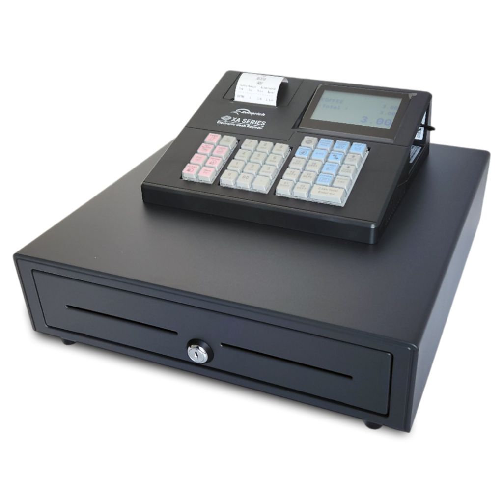 X-Display Seconds XA138BL Black Cash Register Till And Large Drawer