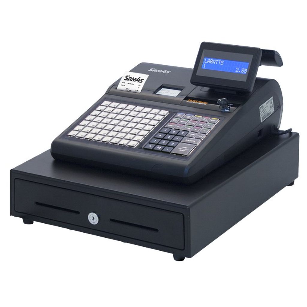 Seconds Sam4s Cash Register Till ER945 Raised Keyboard 2 Printers A GRADE RETURN