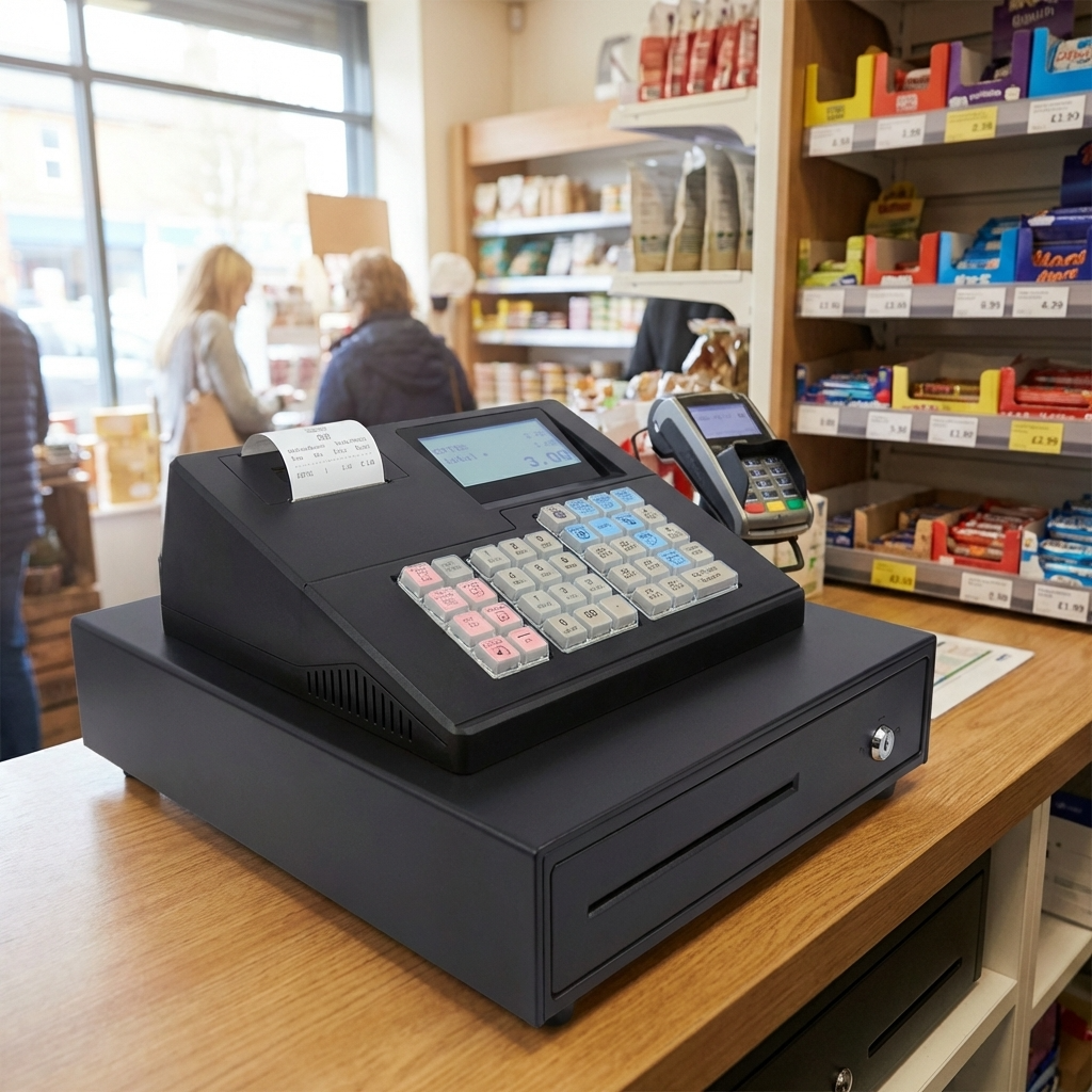 XA138 Basic Cash Register Till Black