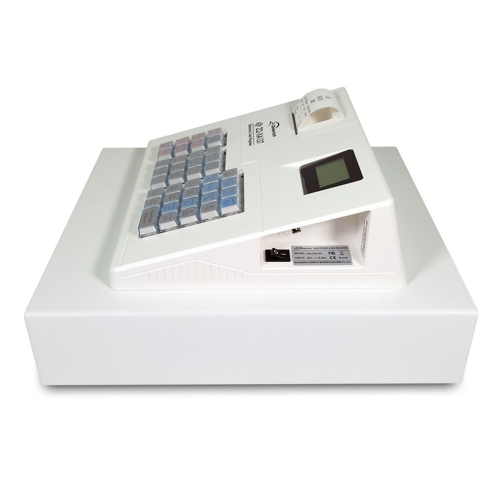 XA137 Basic Cash Register Till White