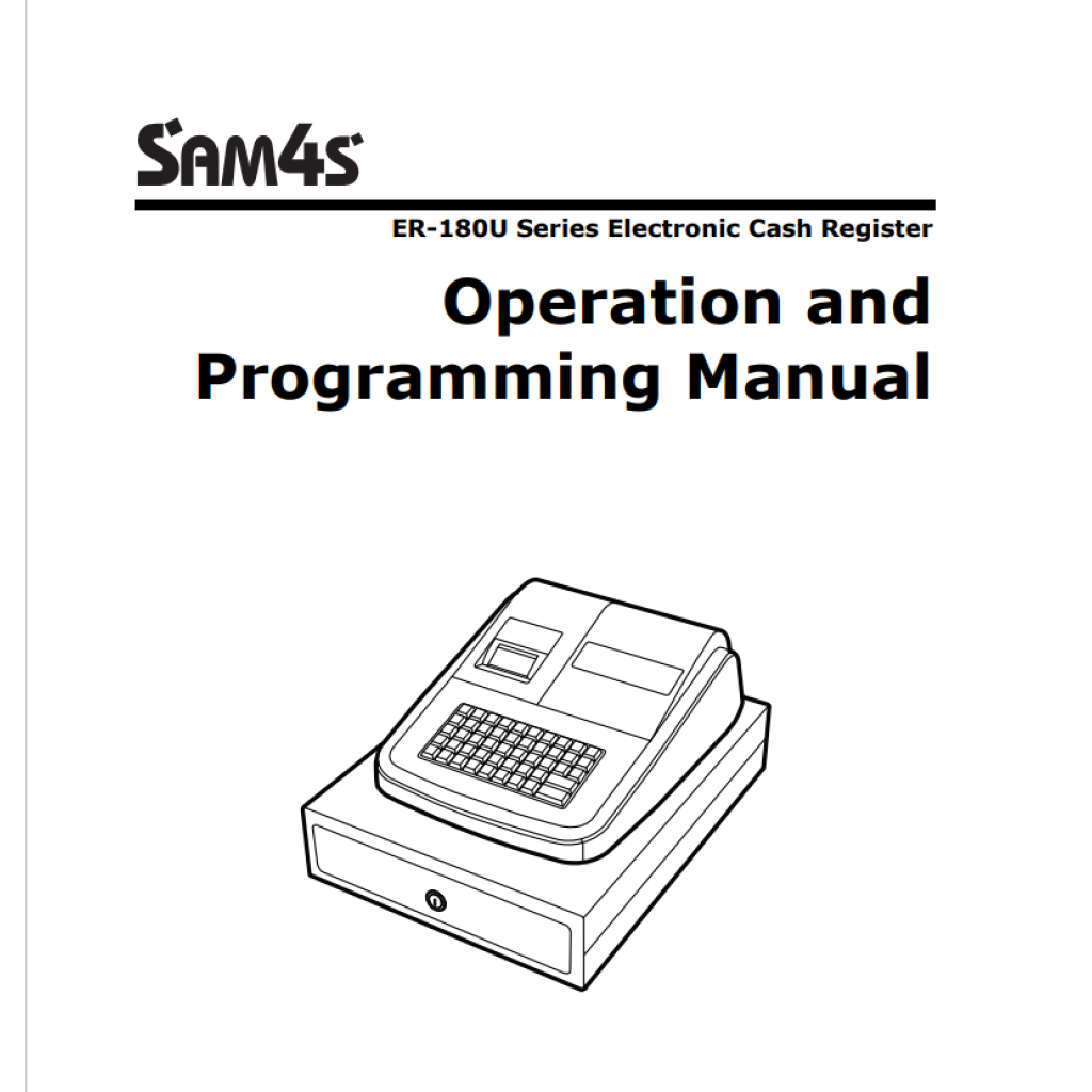 Sam4S ER180US / ER180UL Operation Manual