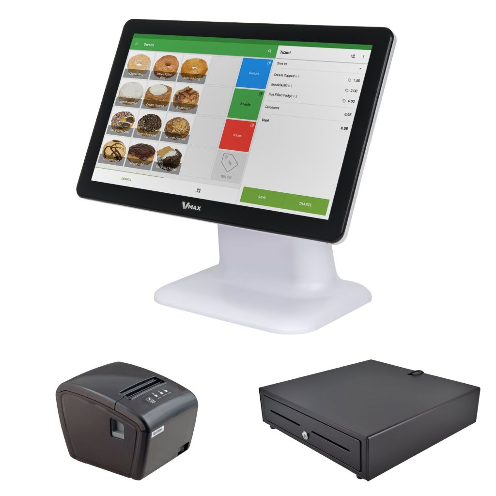 Loyverse POS Bundle – Terminal, Printer, Cash Drawer, Free Software & Card Payments