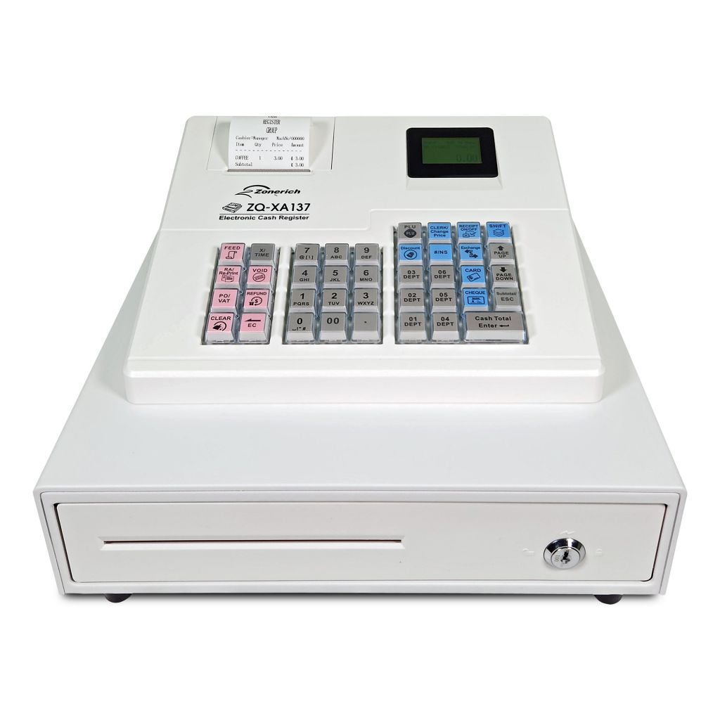 XA137 Basic Cash Register Till White - CATALOGUE RETURN