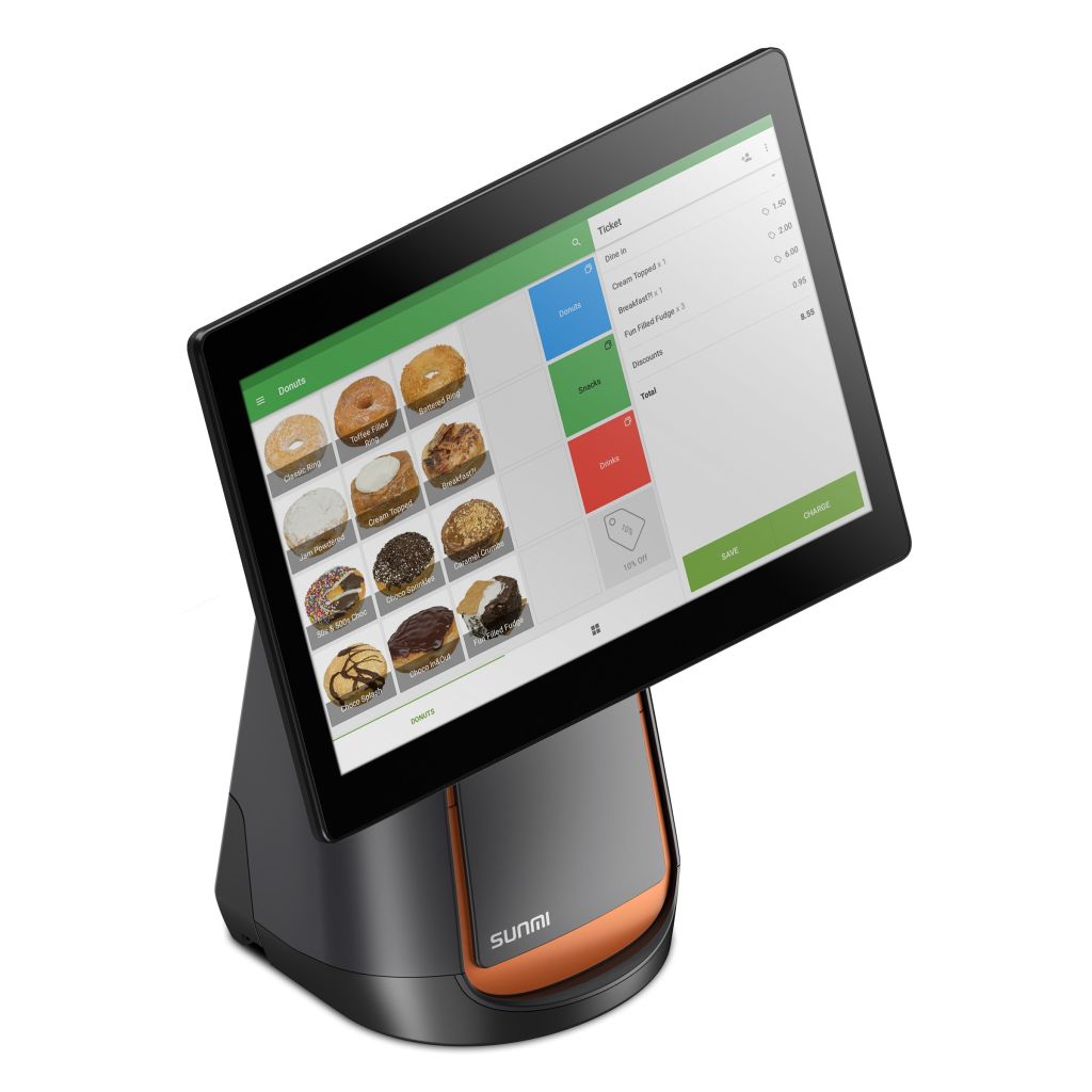 SUNMI T2s L1561 Android EPOS 15" Terminal With Intergrated 80mm Printer