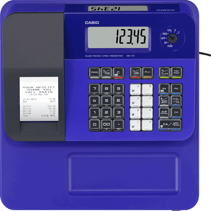 Casio SEG1 Blue Cash Register Till