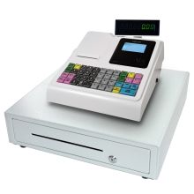 CRG100 White Cash Register Till And Large Drawer