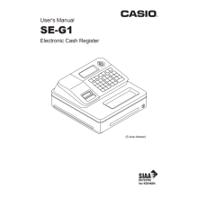 Casio SEG1 User Manual