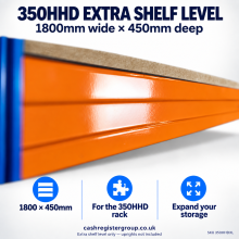 Extra Level for the 350HHD - 1800mm Wide X 450mm Deep. 350UDL