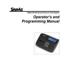 Sam4S NR320 / NR320B Operator's and Programming Manual