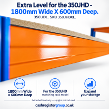 Extra Level for the 350JHD - 1800mm Wide X 600mm Deep. 350UDL