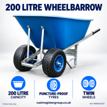200 Litre Puncture Proof Wheelbarrow