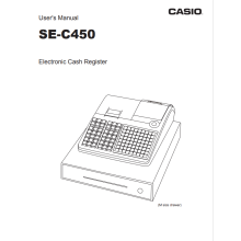 Casio SEC450 User User Manual