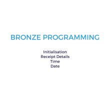 Receipt Header, Date & Time Bronze Programming