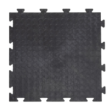 Everyday Vinyl Floor Tile | Bubble Design | Black | 470 X 470mm | 12mm Thick