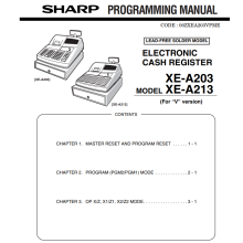 Sharp XEA213 Program Manual