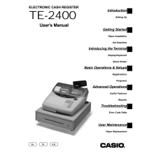 Casio TE2400 User Manual