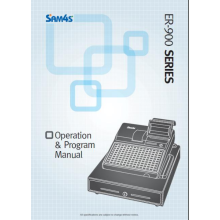 Sam4S ER900 Series Operation and Program Manual