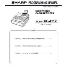 Sharp XEA212 Program Manual