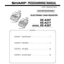 Sharp XEA207 / XEA217 / XEA307 Program Manual