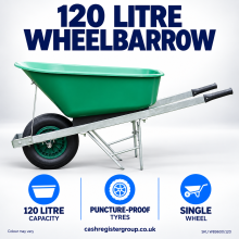 120 Litre Puncture Proof Wheelbarrow