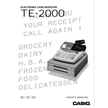 Casio TE2000 User Manual