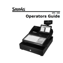 Sam4S SPS520 / SPS530 Operators Guide