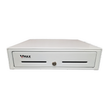 VMAX Large Cash Drawer - 24v -5 Notes / 8 Coins - White