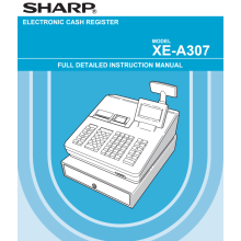 sharp XEA307 Operation Manual