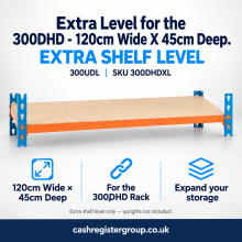 Extra Level for the 300DHD - 120cm Wide X 45cm Deep. 300UDL