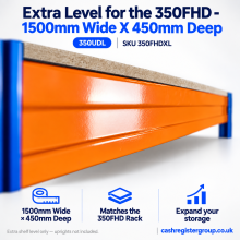 Extra Level for the 350FHD - 1500mm Wide X 450mm Deep. 350UDL