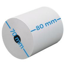 80mm X 70mm Thermal Till Rolls. Box Of 20