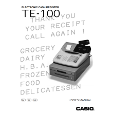 Casio TE100 User Manual