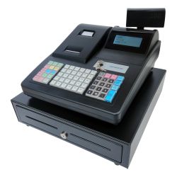 CRG520 Black Cash Register And Large Drawer (Twin Printer)