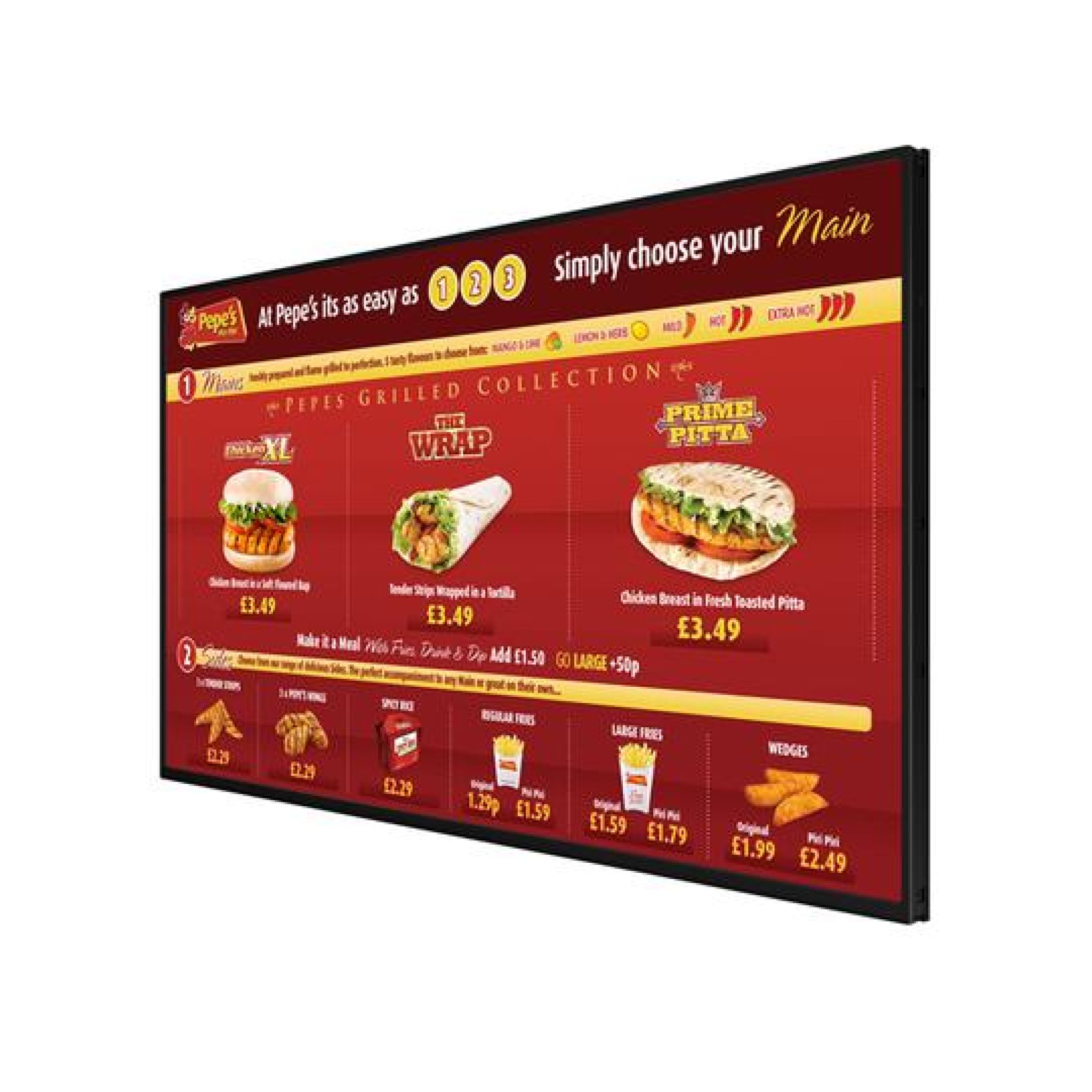 32" Network Digital Menu Board | Digitial Signage