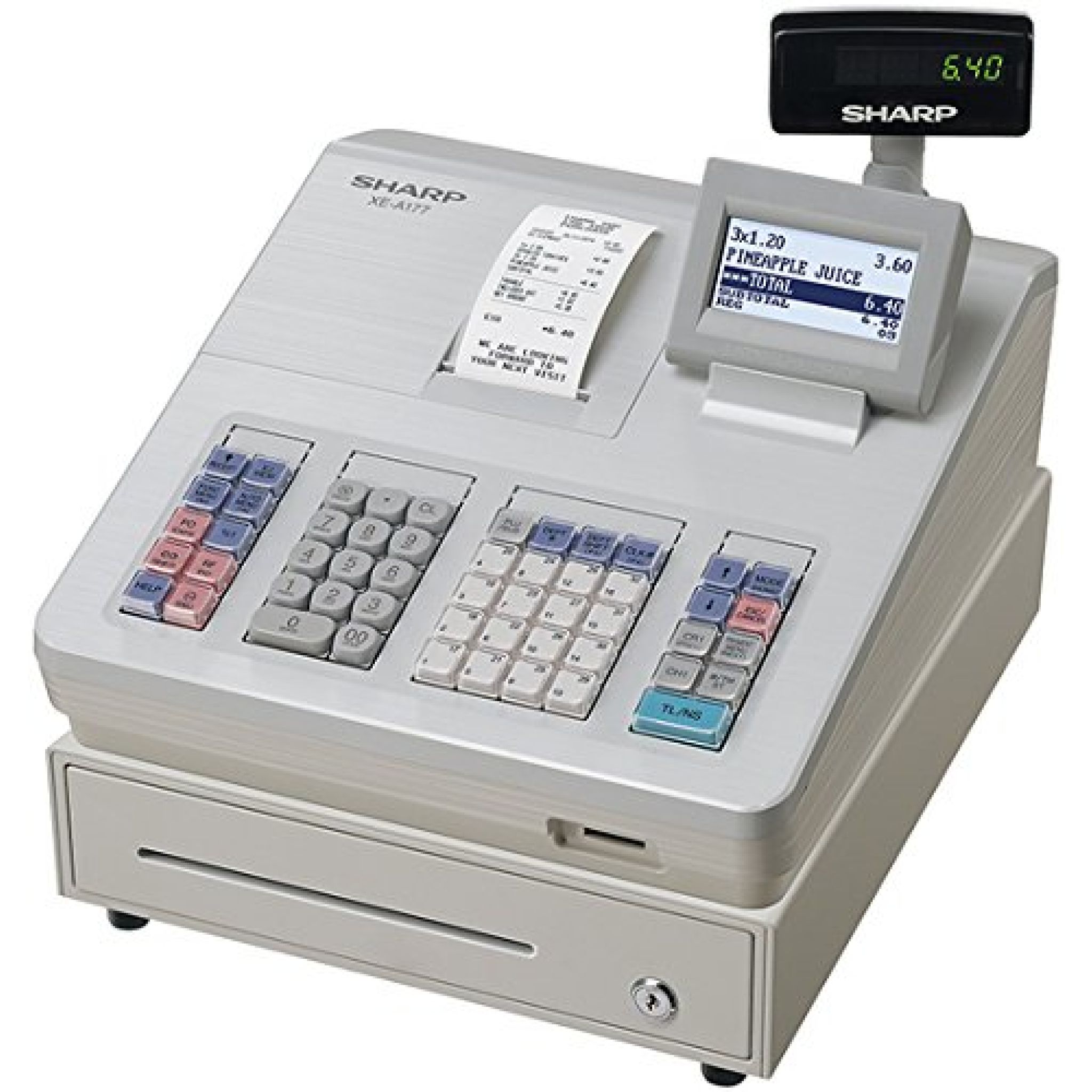 Seconds - Sharp Cash Register Till XEA177W White. Serial 73024175