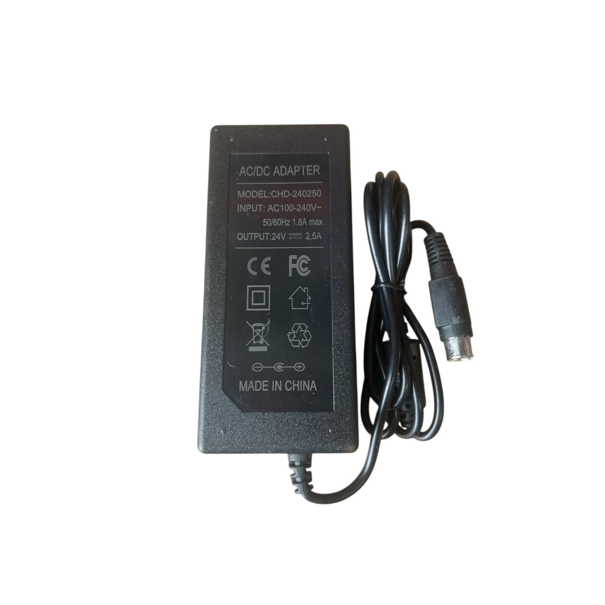 Replacement Power Supply For Thermal Receipt Printers (3 Pin) Output DC 24V - 2.5A (excludes Kettle Lead) PSU